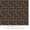 LCT-1166-004 Tela Reyezuelo Tabaco de Gaston y Daniela. Coleccion de Lorenzo Castillo. Terciopelo con diseño geometrico de algodon para tapiceria. Decoracion de interiores ancho