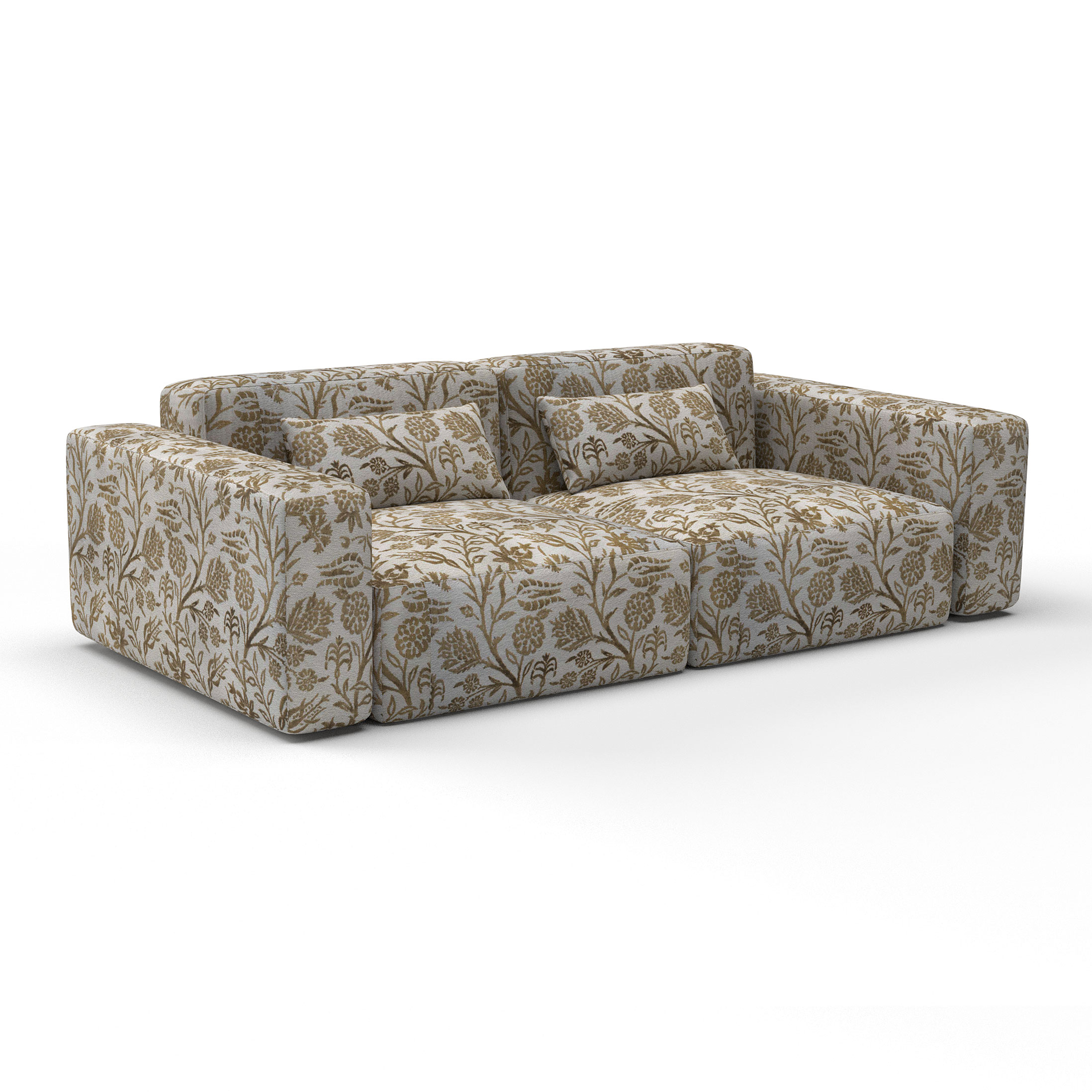 Sofa tela tabarca camel coleccion lorenzo castillo gastón y daniela flores decoracion tapizado