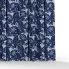 Cortina Tela Aladierno azul de Gaston y Daniela. Coleccion Lorenzo Castillo. Estampado pajaros para cortinas. Decoracion de interiores