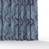 Cortina Tela turqueta burdeos negro de Gaston y Daniela. Coleccion Lorenzo Castillo. Diseño abstracto para cortinas. Decoracion de interiores
