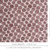GDT-5804-001 tela dolores rojo gaston y daniela floral bordado lino cortinas decoracion casa ancho