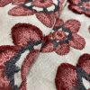 GDT-5804-001 tela dolores rojo gaston y daniela floral bordado lino cortinas decoracion casa detalle