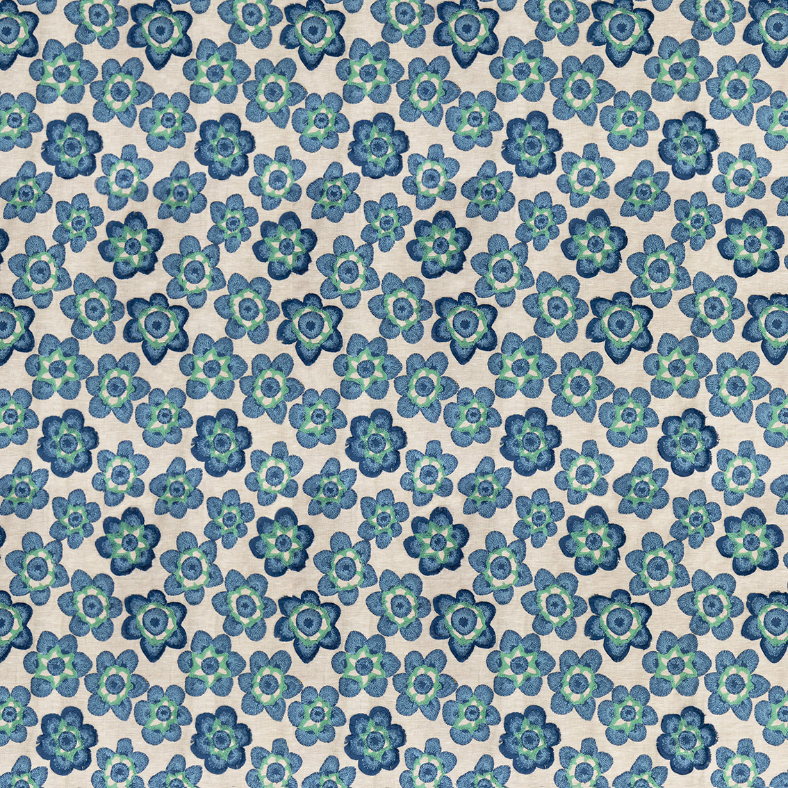 GDT-5804-002 tela dolores azul gaston y daniela floral bordado lino cortinas decoracion casa