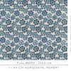 GDT-5804-002 tela dolores azul gaston y daniela floral bordado lino cortinas decoracion casa ancho
