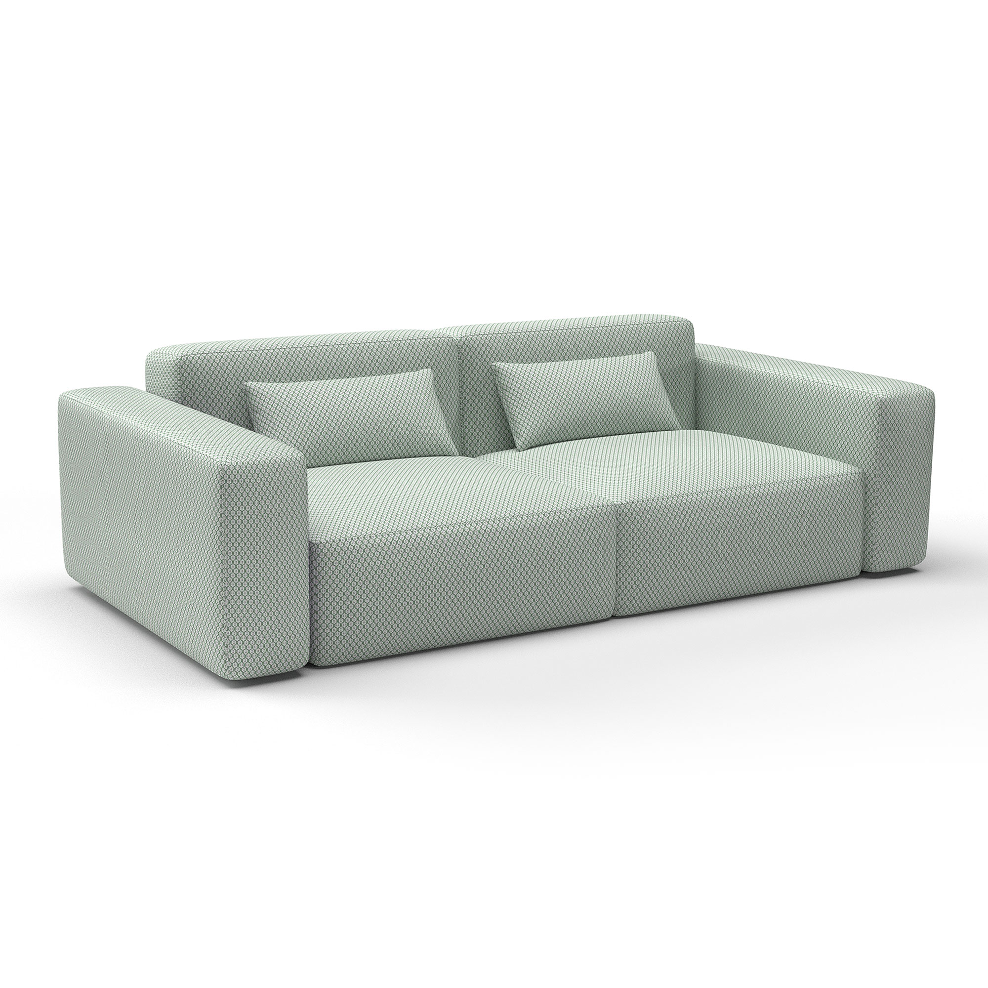 GDT-5807-004 tela bernarda verde gaston y daniela geometrico algodon tapiceria cortinas decoracion casa sofa