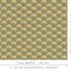 GDT-5816-001 tela amelia ocre azul gaston y daniela floral botanico estampado lino cortinas decoracion casa ancho