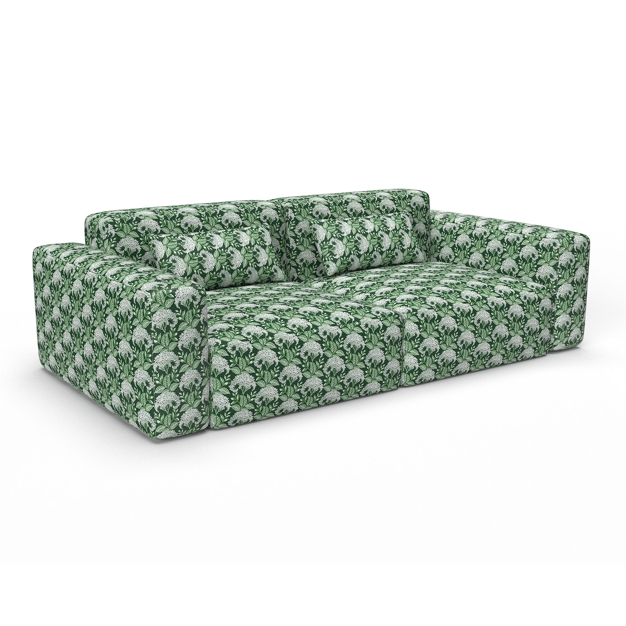 GDT-5816-004 tela amelia verde gaston y daniela floral botanico estampado lino cortinas decoracion casa sofa