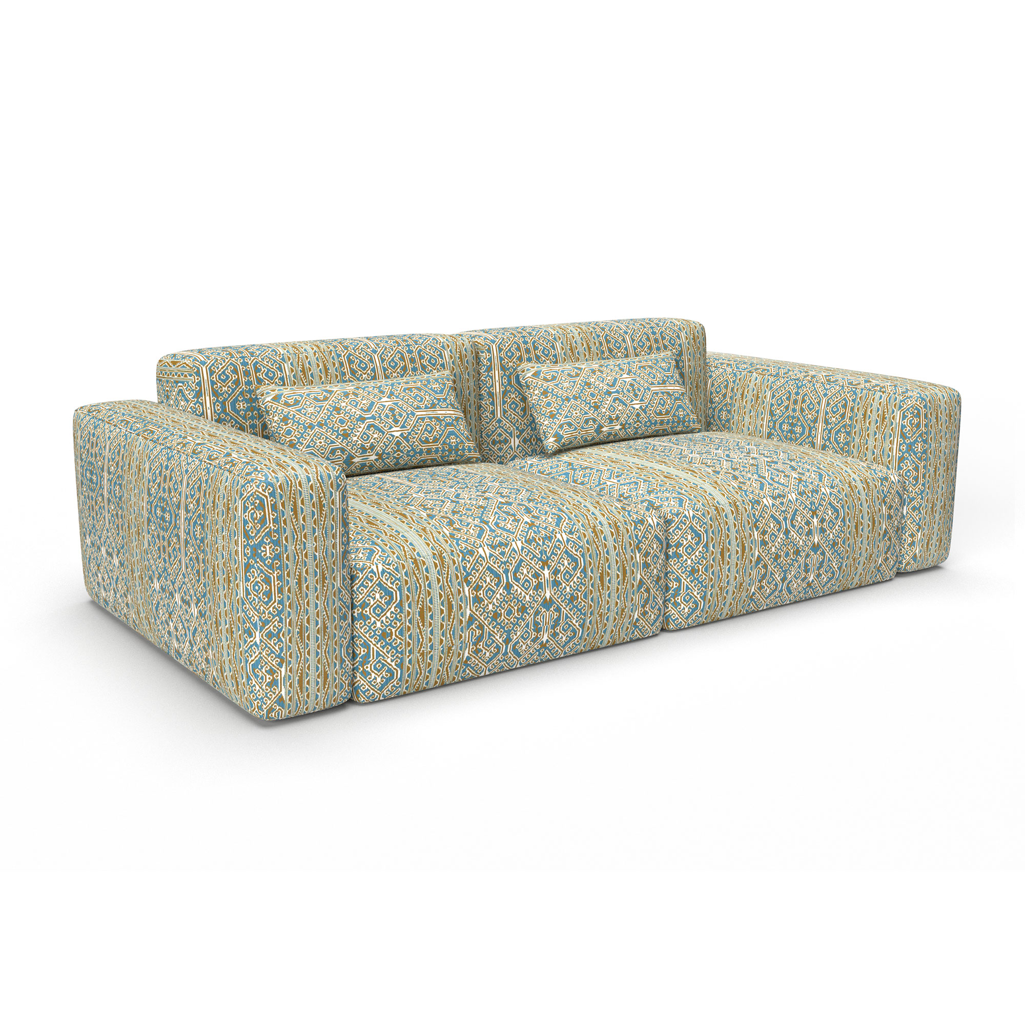 GDT-5822-004 tela sol turquesa gaston y daniela etnico algodon tapiceria cortinas decoracion casa sofa