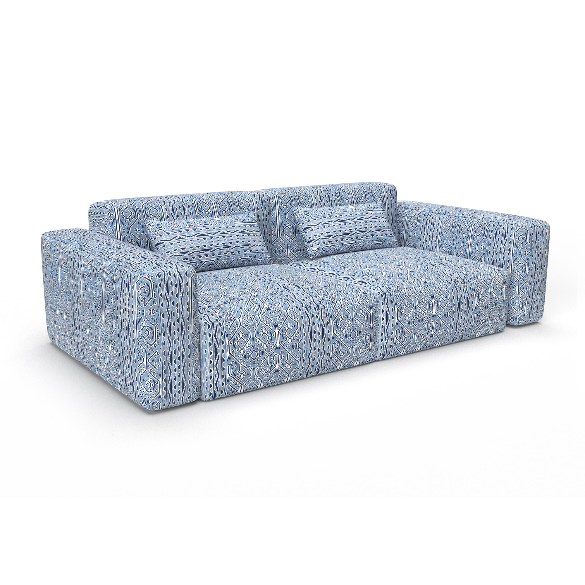 GDT-5822-005 tela sol azul gaston y daniela etnico algodon tapiceria cortinas decoracion casa sofa