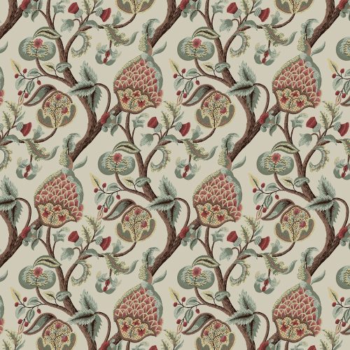 GDT-5827-001 Tela Longford gaston y daniela fondo lino botanico algodon estampado tapiceria cortinas decoracion