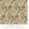 GDT-5827-002 Tela Longford gaston y daniela oro botanico algodon estampado tapiceria cortinas decoracion ancho