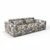 LCT-1179-002 Tela Tesorito Azul de Gaston y Daniela. Diseño estampado para tapiceria y cortinas. Decoracion de interiores. Sofa