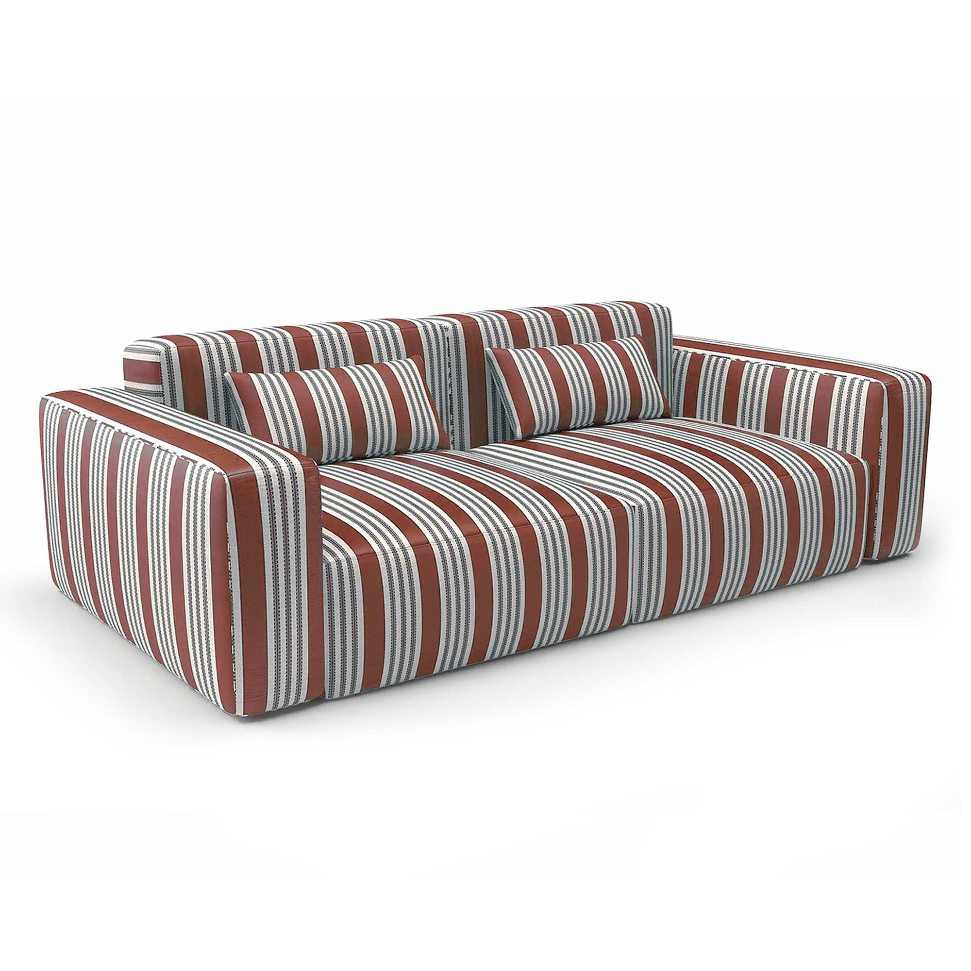 LCT-1182-005 Tela Ota Coral de Gaston y Daniela. Diseño estampado para tapiceria y cortinas. Decoracion de interiores. Sofa