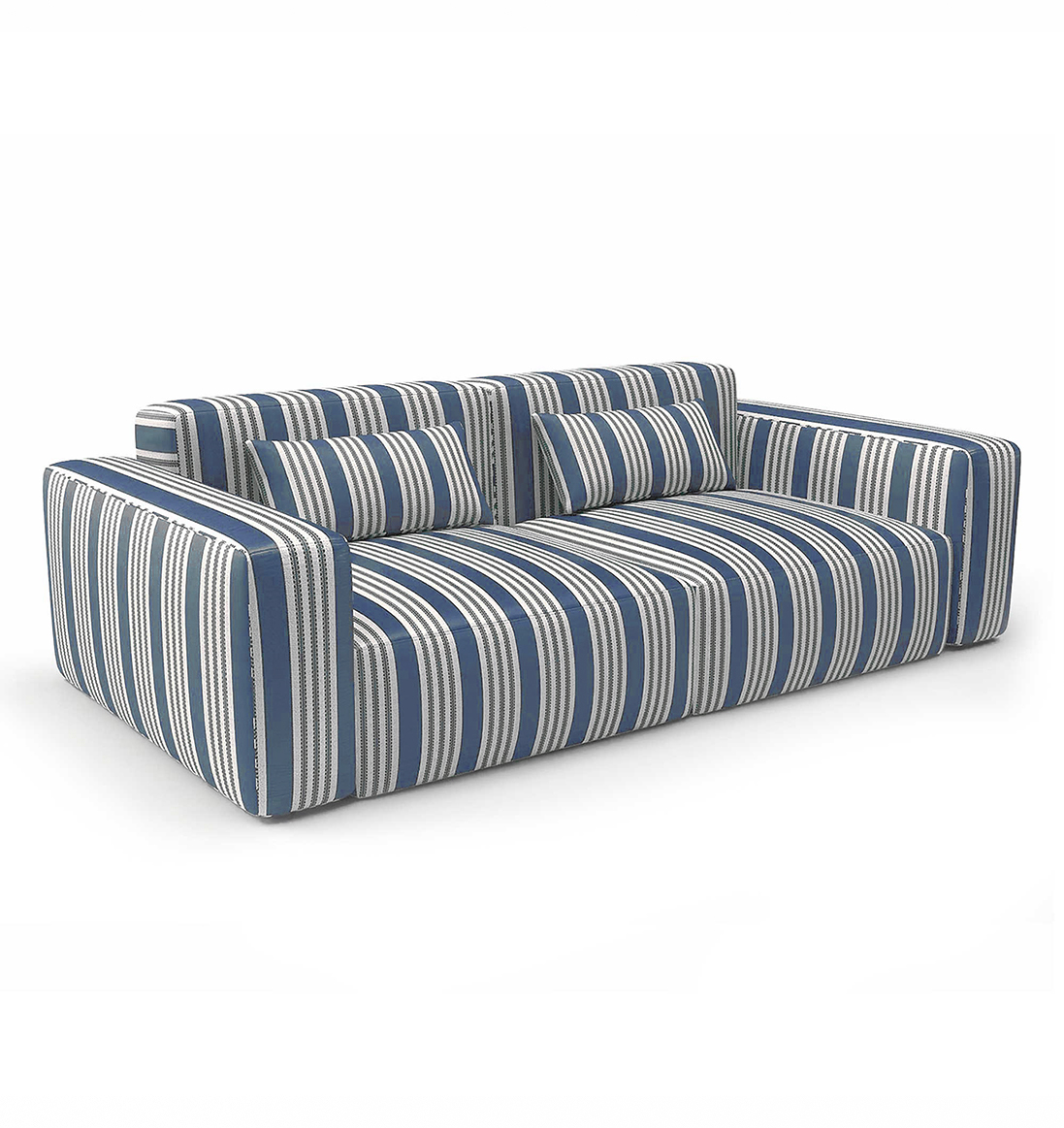 LCT-1182-007 Tela Ota Azul de Gaston y Daniela. Diseño estampado para tapiceria y cortinas. Decoracion de interiores. Sofa