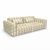 LCT-1187-001 Tela Colman amarillo de Gaston y Daniela. Diseño a rayas para tapiceria y cortinas. Decoracion de interiores. Sofa