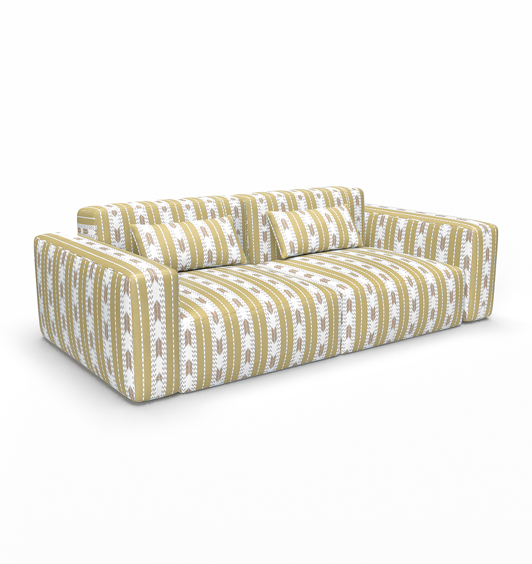 LCT-1187-001 Tela Colman amarillo de Gaston y Daniela. Diseño a rayas para tapiceria y cortinas. Decoracion de interiores. Sofa