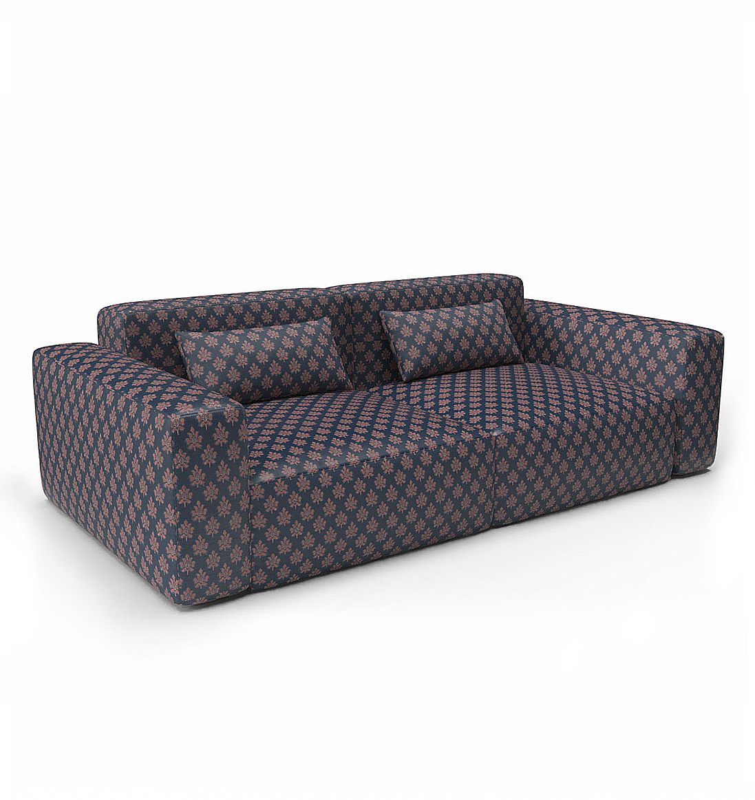 LCT-1188-003 Tela regueiro azul de Gaston y Daniela. Diseño treillage para tapiceria y cortinas. Decoracion de interiores. Sofa