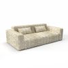 LCT-1190-1 Tela nirvana mostaza de Gaston y Daniela. Diseño estampado para tapiceria y cortinas. Decoracion de interiores. Sofa