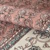 LCT-1191-006 Tela Indira Rosa de Gaston y Daniela. Coleccion de Lorenzo Castillo. Diseño etnico sofisticado para tapiceria y cortinas. Decoracion de interiores. Detalle