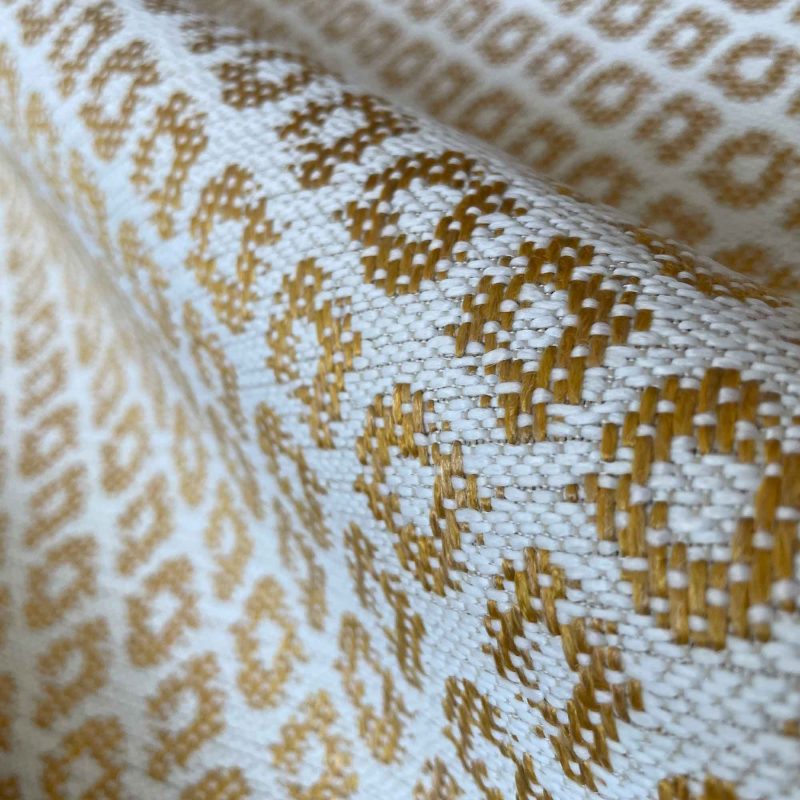 GDT-5695-003 Tela Yak oro amarillo marco polo gastón y daniela étnico geométrico tapicería decoración cortinas casa outdoor detalle
