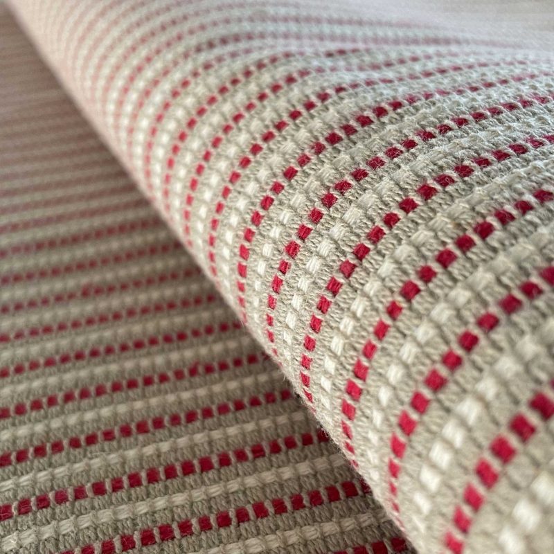 GDT-5716-001-Annapurna rojo tela cortinas tapicería visillos marco polo rayas decoración gastón y daniela detalle