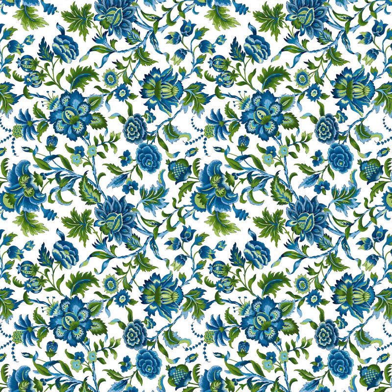 GDT-5726-001 Tela babilonia verde azul marco polo gastón y daniela floral exterior tapicería decoracion casa outdoor