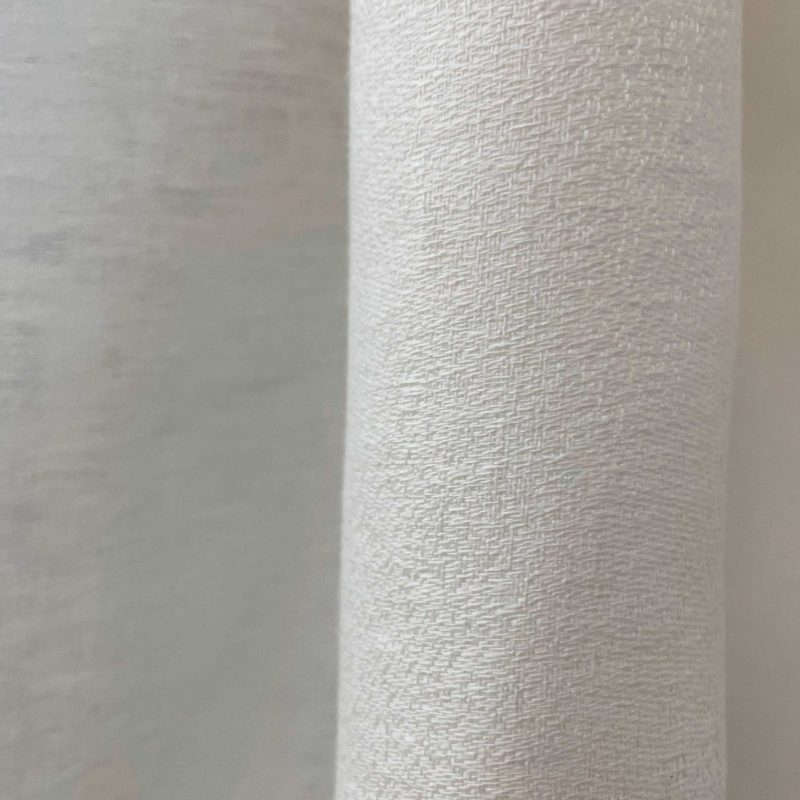 GDT-5731-001 tela parbat blanco cortina de 100% lino liso texturas marco polo decoración gastón y daniela detalle
