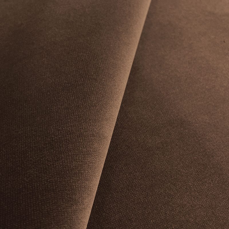 GDT-5795-010 Tela Ulises tabaco de Gaston y Daniela. Terciopelo liso para tapiceria y cortinas. Decoracion de interiores. Detalle