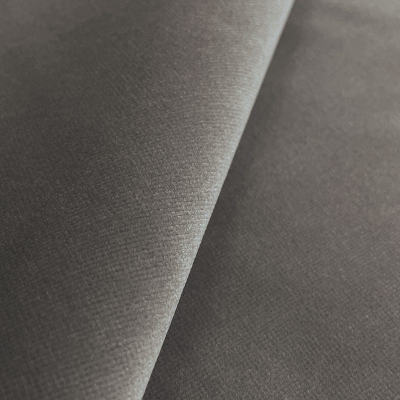 GDT-5795-040 Tela Ulises gris de Gaston y Daniela. Terciopelo liso para tapiceria y cortinas. Decoracion de interiores. Detalle