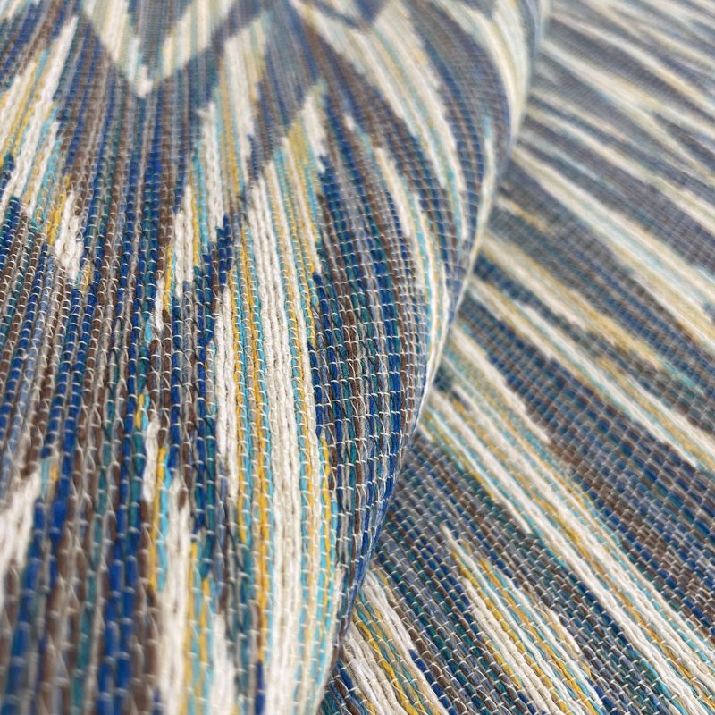 GDT-5813-001 tela simona azul amarillo gaston y daniela tapiceria ikat decoracion casa detalle