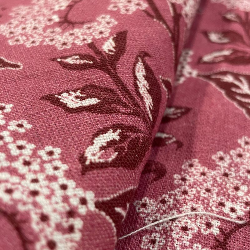 GDT-5816-003 tela amelia rosa gaston y daniela floral botanico estampado lino cortinas decoracion casa detalle