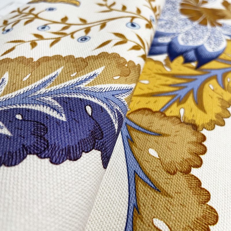 GDT-5826-003 tela paraiso oro gaston y daniela estampado floral botanico algodon cortinas decoracion casa detalle