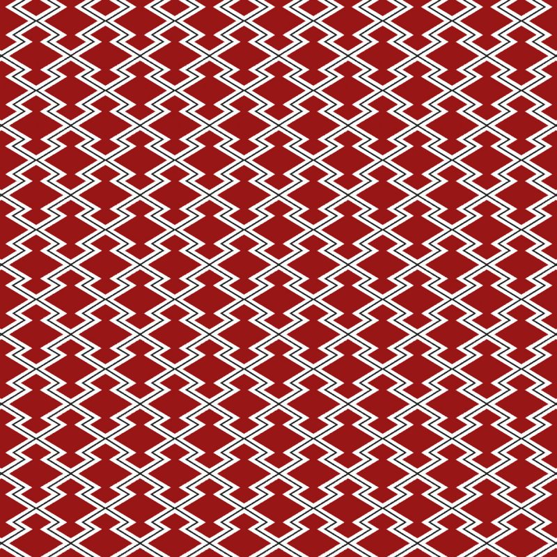 Tela Hayami rojo Japón Gastón y Daniela geométrico decoración GDT-5625-001