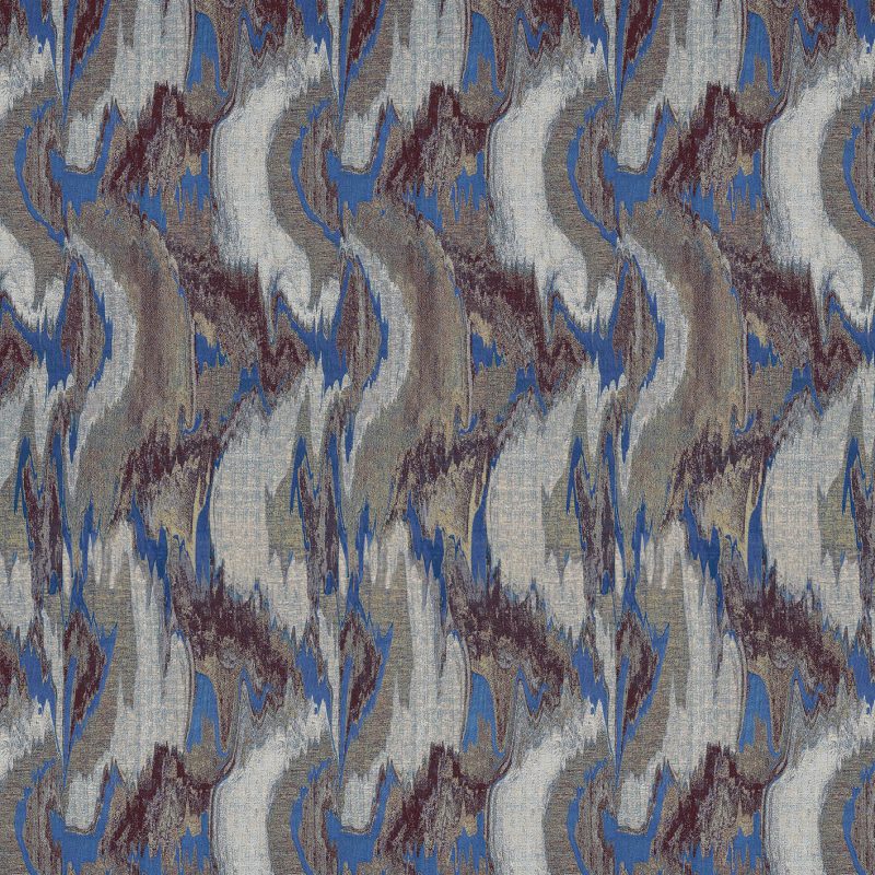 LCT-1163-001 Tela Turqueta Azul Oro de Gaston y Daniela. Coleccion de Lorenzo Castillo. Diseño abstracto para cortinas. Decoracion de interiores