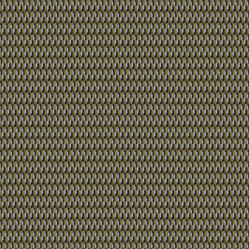 LCT-1164-004 Tela Algendar Oro/Gris de Gaston y Daniela. Coleccion de Lorenzo Castillo. Terciopelo con diseño geometrico para tapiceria. Decoracion de interiores