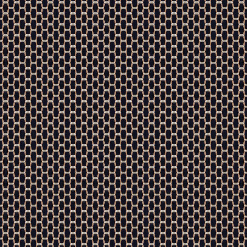 LCT-1165-004 Tela Acebuche Chocolate/Naranja de Gaston y Daniela. Coleccion de Lorenzo Castillo. Terciopelo con diseño geometrico de algodon para tapiceria. Decoracion de interiores