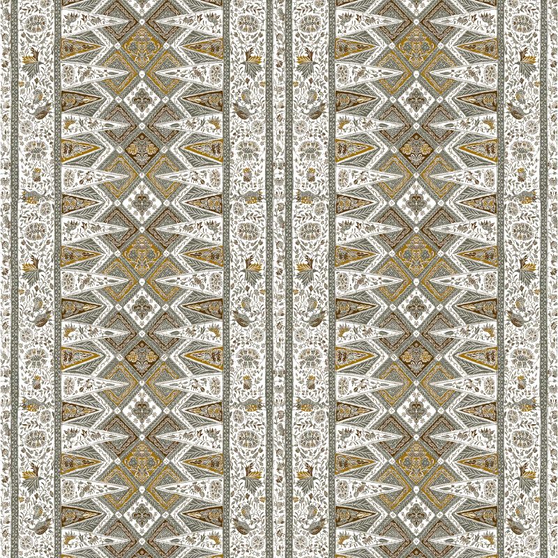 LCT-1190-005 Tela Nirvana Gris de Gaston y Daniela. Coleccion de Lorenzo Castillo. Diseño etnico sofisticado para tapiceria y cortinas. Decoracion de interiores