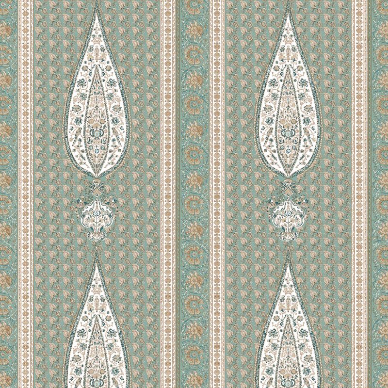 LCT-1191-002 Tela Indira Agua de Gaston y Daniela. Coleccion de Lorenzo Castillo. Diseño etnico sofisticado para tapiceria y cortinas. Decoracion de interiores