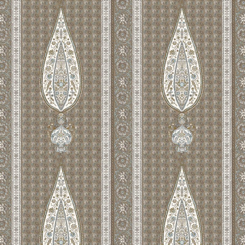 LCT-1191-003 Tela Indira Gris de Gaston y Daniela. Coleccion de Lorenzo Castillo. Diseño etnico sofisticado para tapiceria y cortinas. Decoracion de interiores