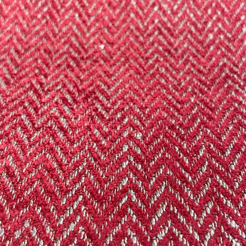 Detalle Alcalá rojo decoración Gastón y Daniela Madrid tapicería salón