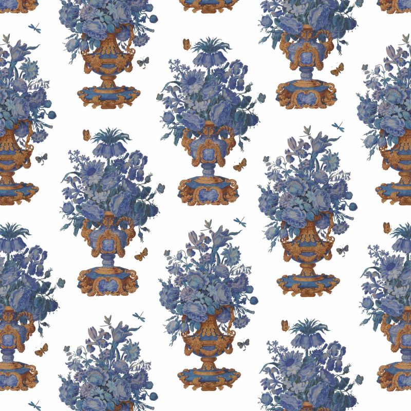 Tela lino ovetus azul lorenzo castillo gastón y daniela jarrones decoración tapizado