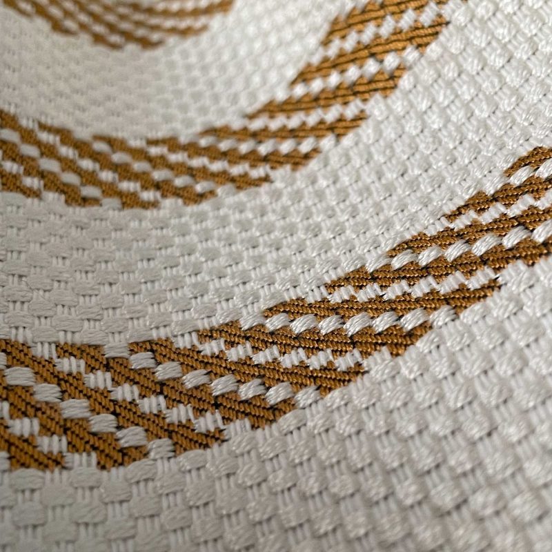 Tela Isidro Oro Gastón y Daniela colección Lorenzo Castillo jacquard rayas tapicería decoración casa