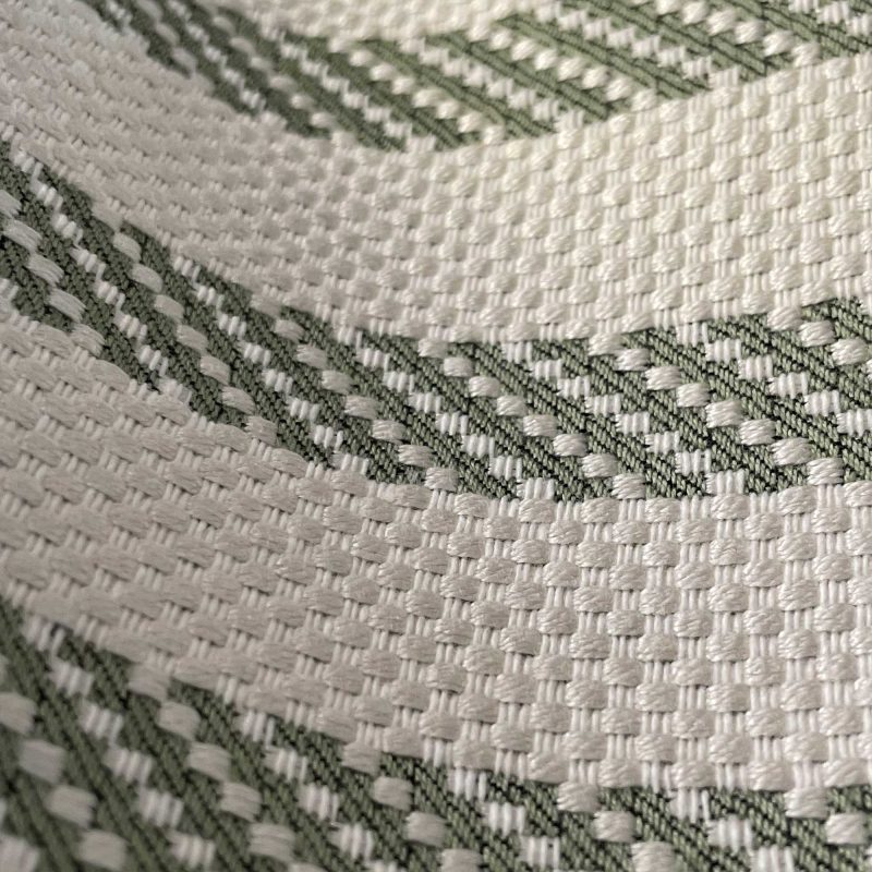 Tela Isidro Verde Gastón y Daniela colección Lorenzo Castillo jacquard rayas tapicería decoración casa