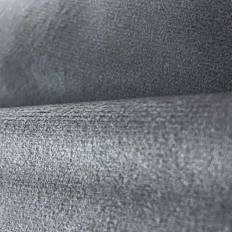Tela Must plomo Gastón y Daniela terciopelo liso color gris tapicería decoración casa