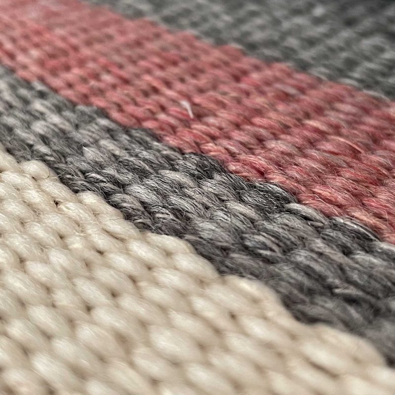 Tela Pinilla gris rosa Gastón y Daniela colección Lorenzo Castillo jacquard lana rayas tapicería decoración casa